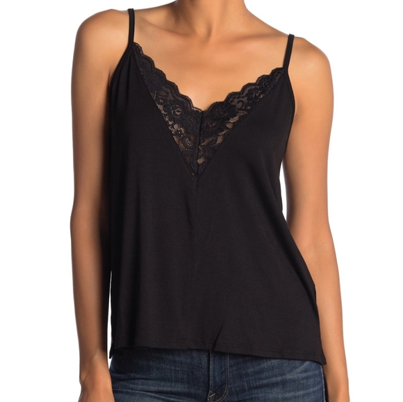 Socialite Tops - Socialite Black Spaghetti Strap Tank